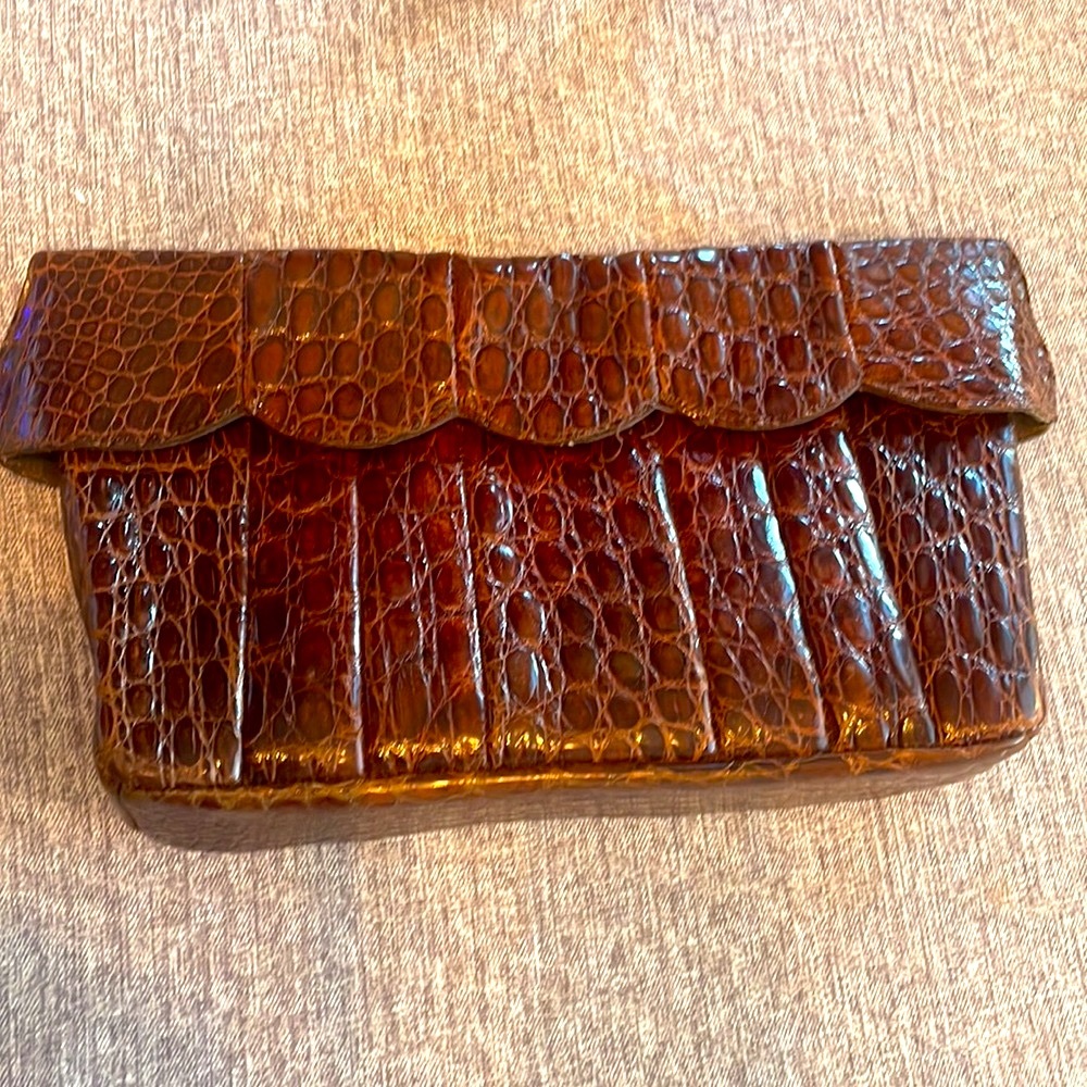 Genuine Aligator skin vintage Bag